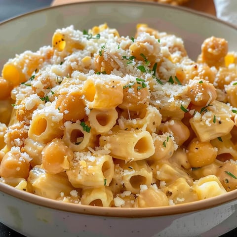 Pâtes et pois chiches