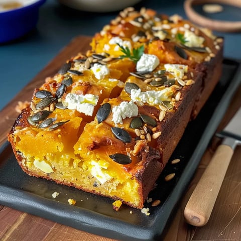 Cake salé butternut feta