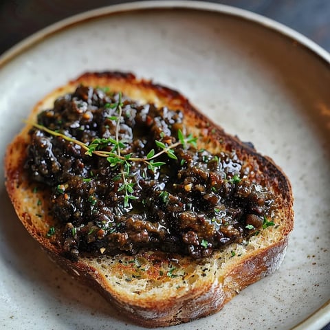 Toast à la tapenade maison