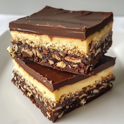 Barres Nanaimo fondantes chocolat