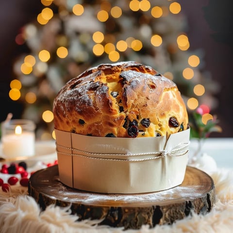 Panettone maison aux fruits