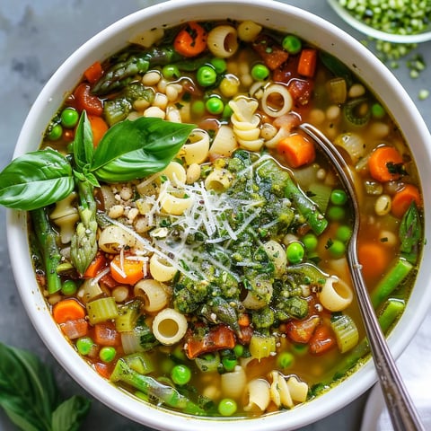 Soupe minestrone du printemps