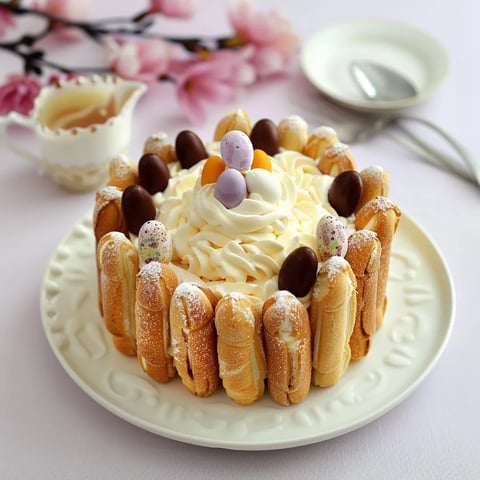 Charlotte au chocolat de Pâques