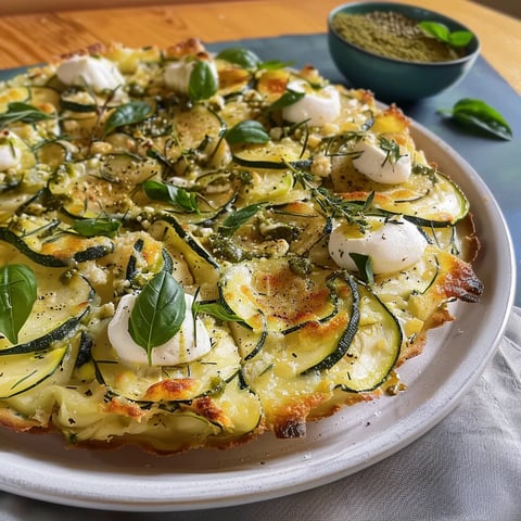Tarte pommes et courgettes
