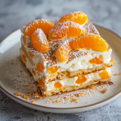 Tiramisu fruité aux mandarines