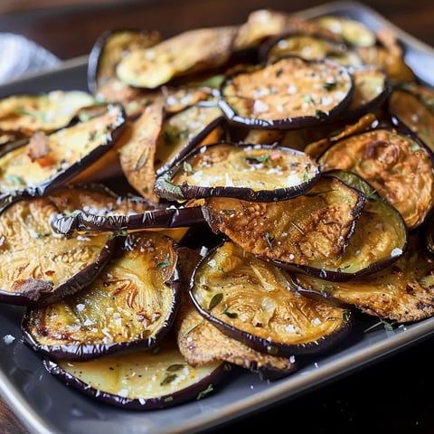Chips d'aubergines croustillantes