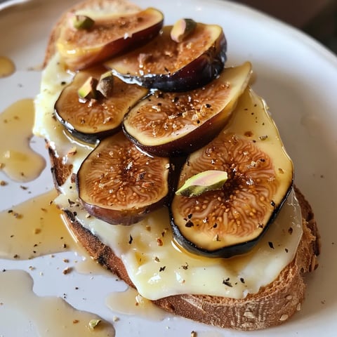 Tartine aux figues et brie