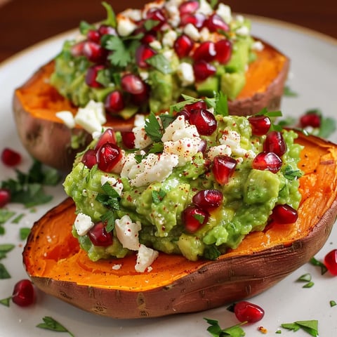 Patates douces guacamole savoureux