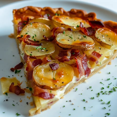 Tarte pommes de terre lardons