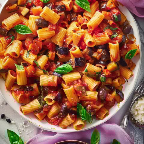 Rigatonis à la caponata