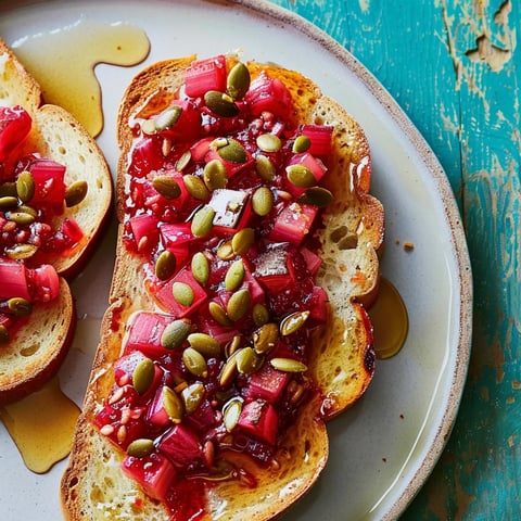 Bostocks à la rhubarbe
