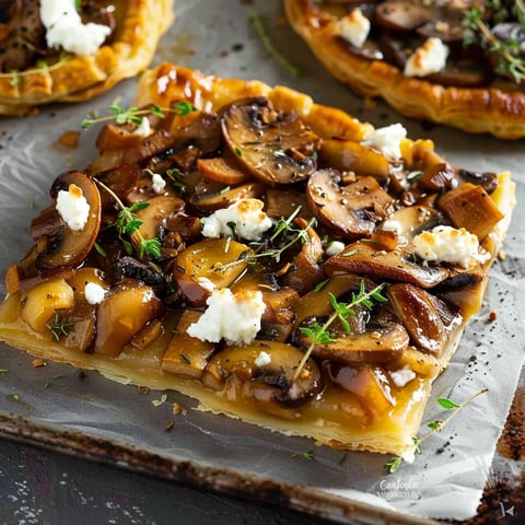 Tarte tatin aux champignons