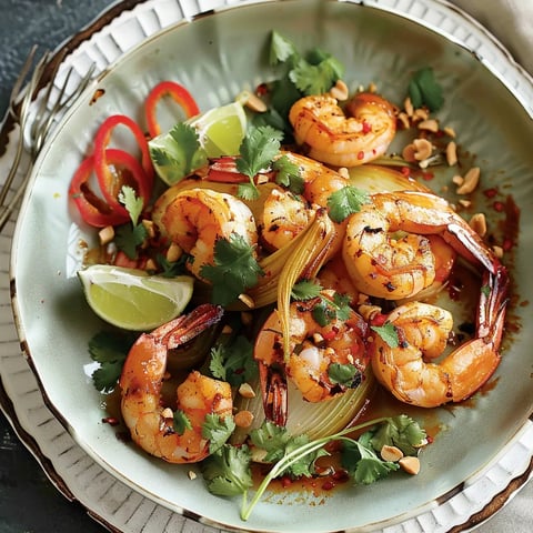 Fenouil au cari et crevettes