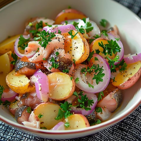 Harengs fumés pommes tièdes
