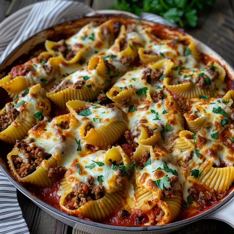 Coquilles au bœuf et ricotta