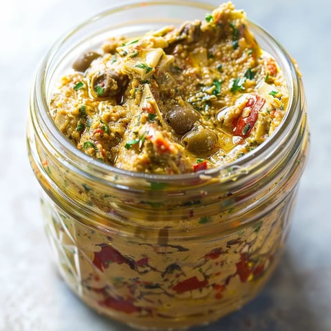 Tartinade artichaut poivron rouge