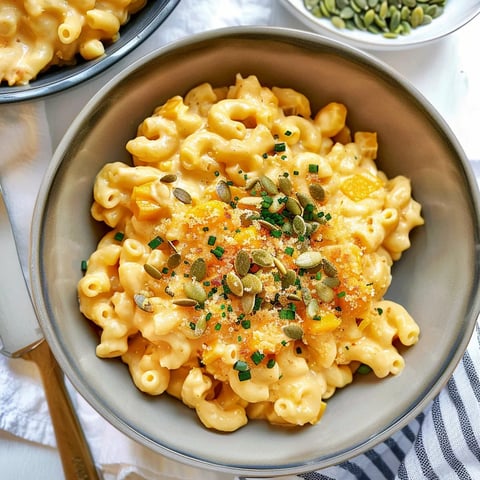 Macaroni au fromage et courge