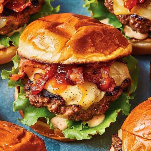 Burgers fromage grains bacon