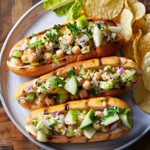 Guédilles végés pois chiches