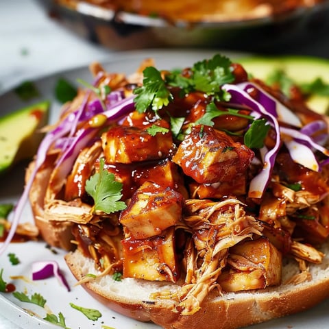 Effiloché barbecue jacquier tofu