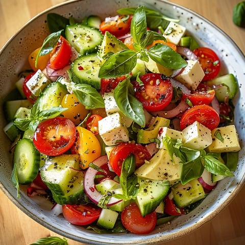 Salade d'été légère et fraîche
