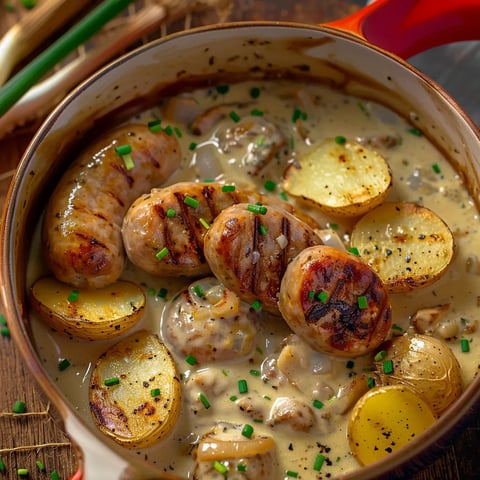 Andouillettes au vin blanc
