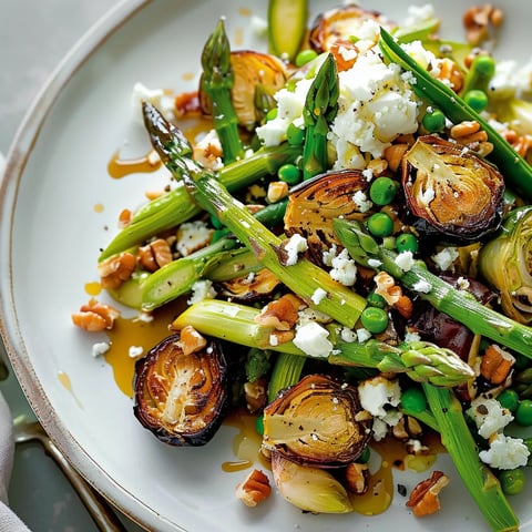 Salade repas légumes rôtis feta