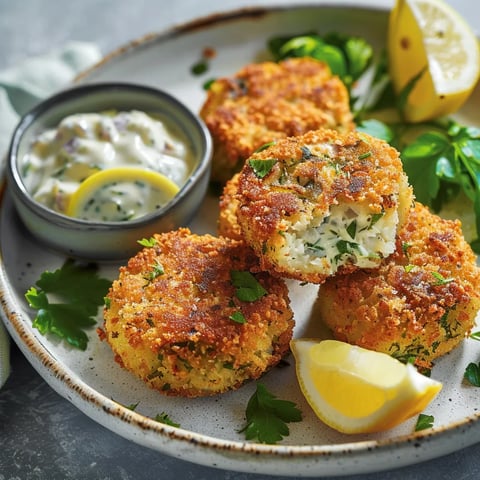 Croquettes de maquereau et tartare