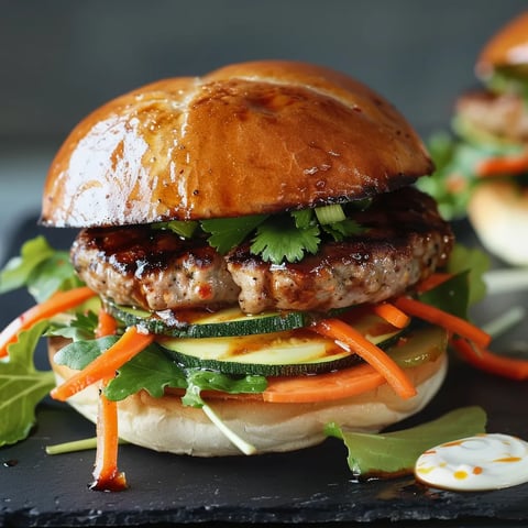Burger façon bánh mì savoureux