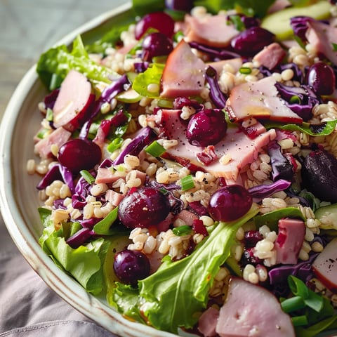 Salade à l'orge et au chou