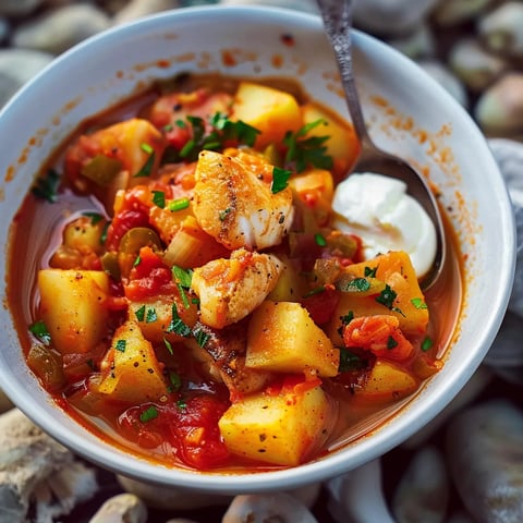 Ragoût de merlu et pommes