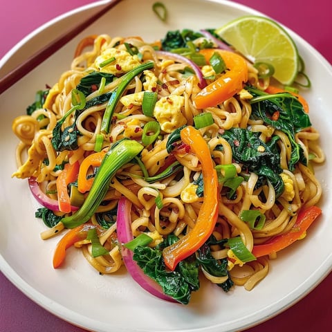 Nouilles sautées aux légumes