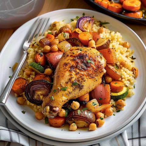 Couscous au poulet rôti