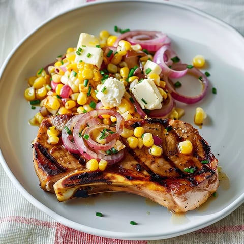 Côtelettes de porc au maïs
