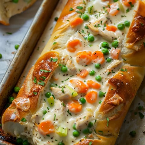 Baguette farcie vol-au-vent
