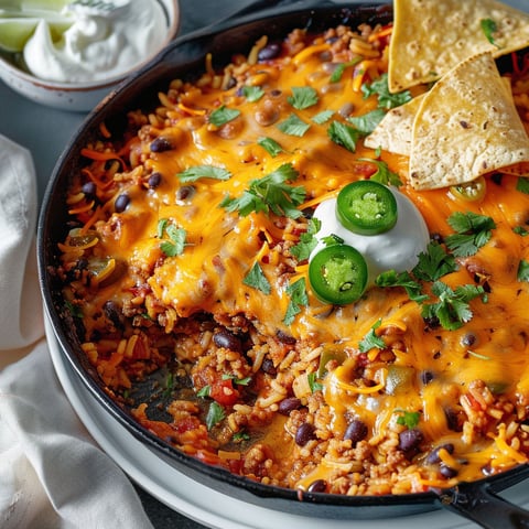 Casserole mexicaine « burrito » avec des chiles et des tortillas.