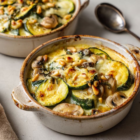 Cassolettes aux courgettes, une recette savoureuse et délicieuse.
