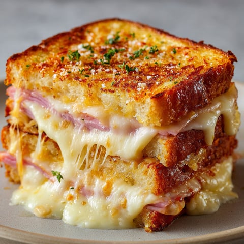 Une image de sandwichs croque-monsieur sur un plateau.