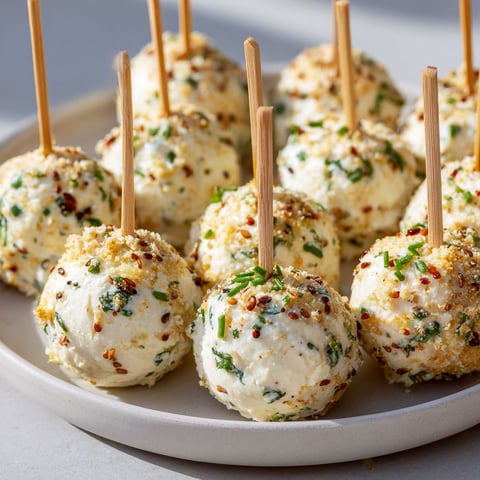 Une plate de cake pops au thon, fromage frais et citron.