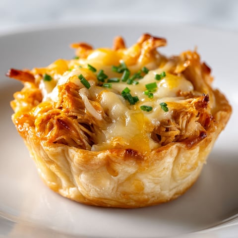 Une bouchée de Noël au poulet BBQ doux et fromage, servie sur un plateau.