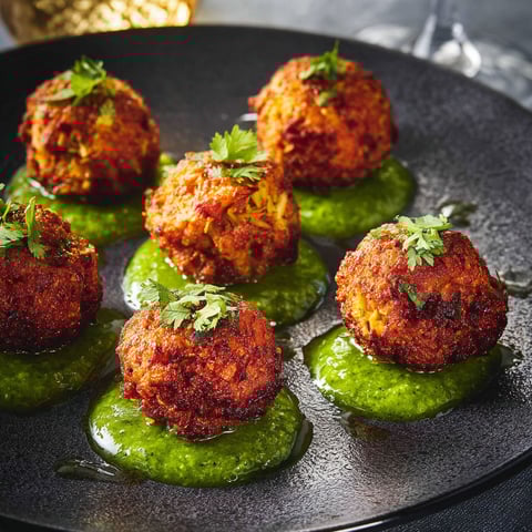 Beignets d’acras au thon et aux artichauts, fondants à cœur et dorés à souhait.