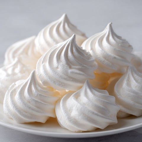Meringue traditionnelle française à la texture aérienne parfaite.