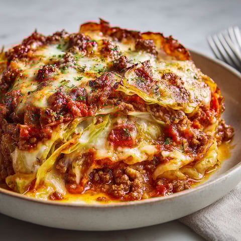 Une pâte de lasagna est servie sur un plateau avec une fourchette.