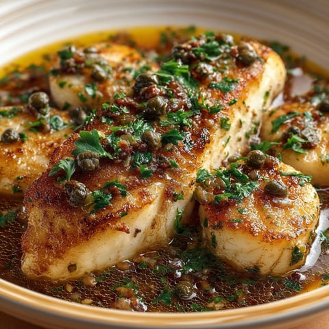 Poisson meunière à la bourguignonne, une recette de poisson farci avec des herbes et des pêches.