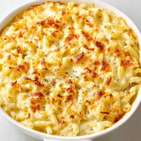 Un plat de gratin de pâtes simplissime.