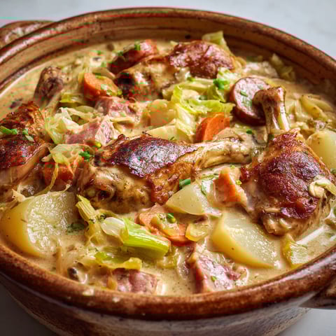 Une bonne garbure des Midi-Pyrénées est servie dans un bol en terre.