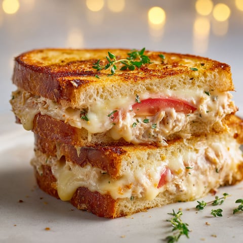 Sandwichs croque-monsieur au thon et à la Vache qui rit.