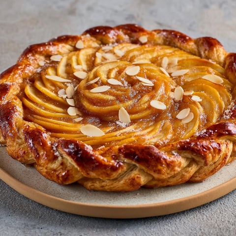 Une tarte aux pommes délicieuse et facile à préparer à la maison.