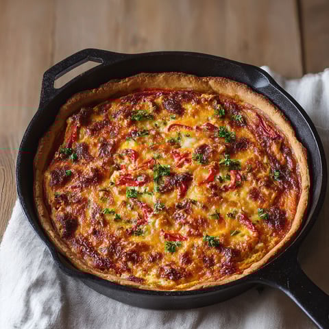 Une quiche au thon facile et rapide, prête à être servie.