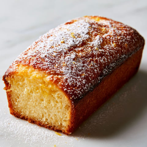 Cake Gourmand au Citron au Sucre Glace.